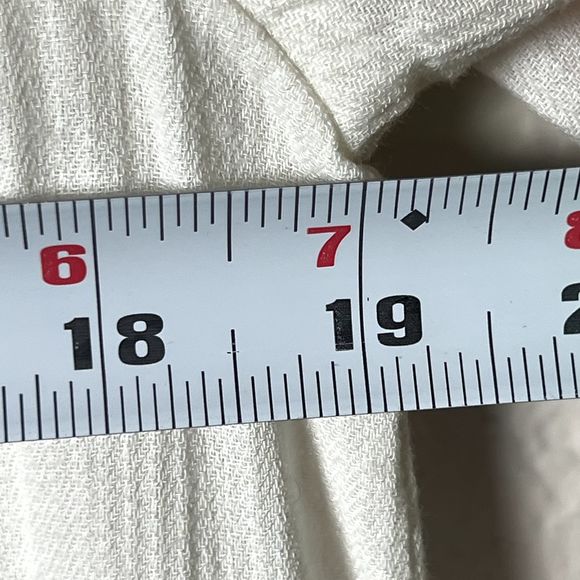 Hinge Sz S 3/4 Sleeve Sweetheart Lace Bodice Blouse White Lace Accents Boho - Picture 11 of 13